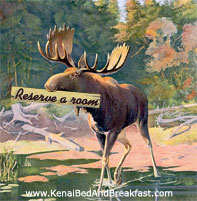 Kenai B and B's Reserve a Room Sign